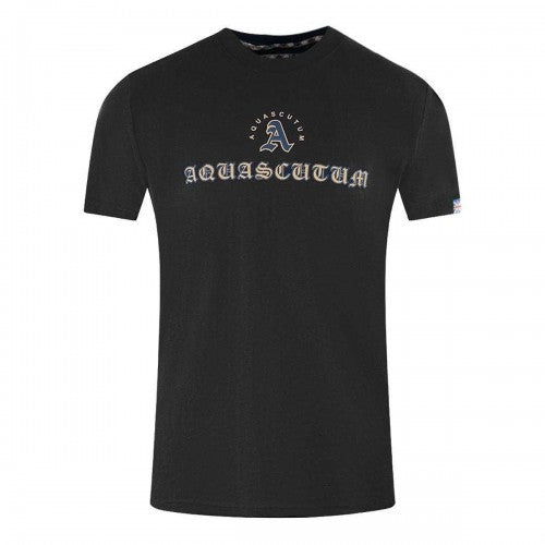 Front - Aquascutum Unisex Adult Script Logo T-Shirt