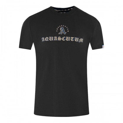 Front - Aquascutum Unisex Adult Script Logo T-Shirt