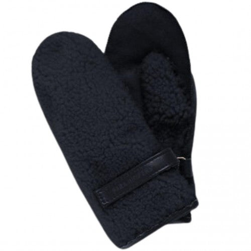 Front - Parajumpers Unisex Adult Leather Fluffy Mittens