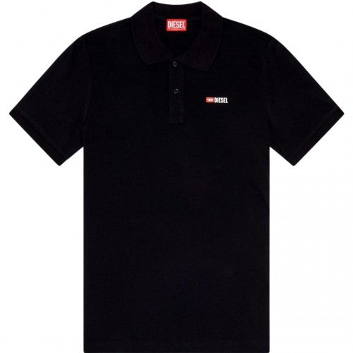 Front - Diesel Mens Weet-Spilt Polo Shirt