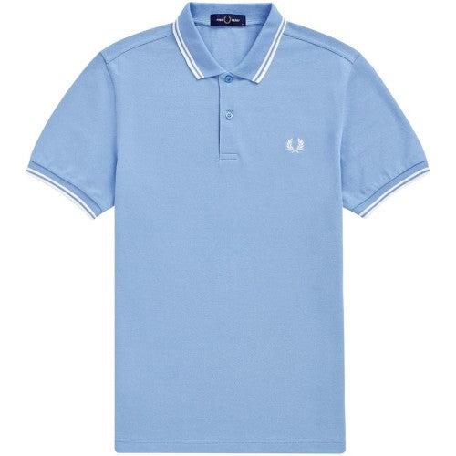 Front - Fred Perry Mens Rib Knit Collared Polo Shirt