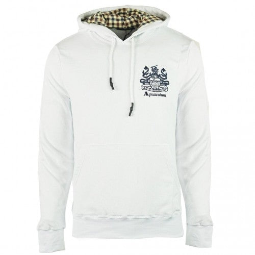 Front - Aquascutum Mens Aldis Logo Hoodie