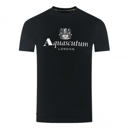 Front - Aquascutum Mens London Aldis Logo T-Shirt
