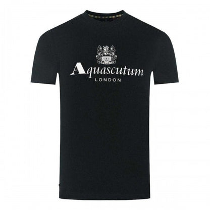 Front - Aquascutum Mens London Aldis Logo T-Shirt