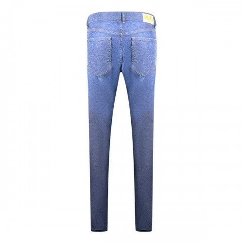 Dark Blue - Back - Diesel Mens Buster Faded Jeans