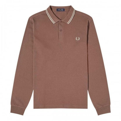 Front - Fred Perry Mens Long-Sleeved Polo Shirt