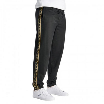 Front - Fred Perry Mens Seasonal Taped Seam Jogging Bottoms
