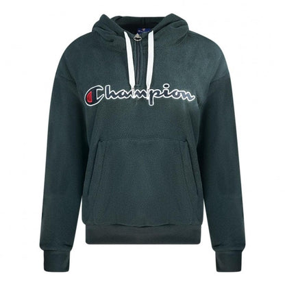 Front - Champion Mens Script Fleece Logo Hoodie