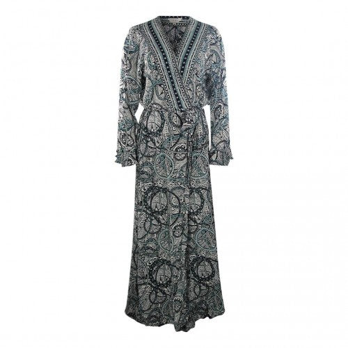 Front - Inoa Womens/Ladies Fashion Jafari Silk Robe