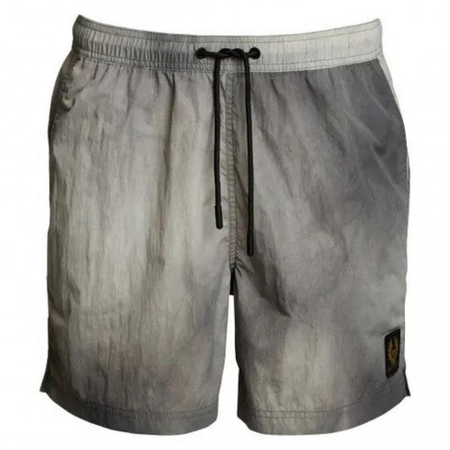 Grey - Back - Belstaff Mens Breaker Casual Shorts