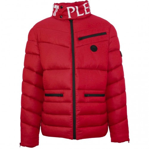 Front - Plein Sport Mens Bold Logo Padded Jacket