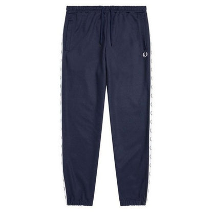 Front - Fred Perry Mens Branded Tape Jogging Bottoms