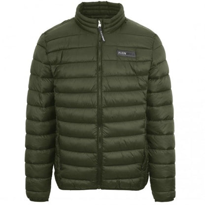 Front - Plein Sport Mens Patch Logo Padded Jacket