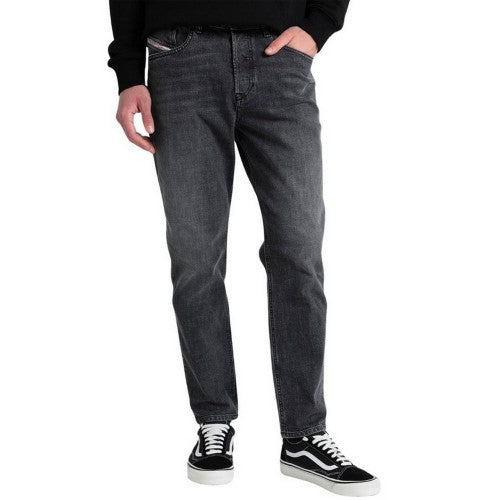 Grey Wash-Grey Wash - Front - Diesel Mens D-Fining Tapered Jeans