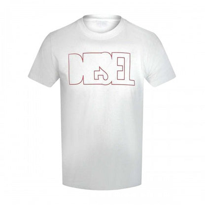 Front - Diesel Unisex Adult Logo Outline T-Shirt