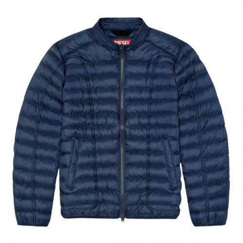 Front - Diesel Mens Plain Padded Jacket