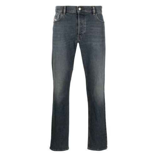 Front - Diesel Mens D-Sark Straight Leg Jeans