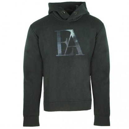 Front - Emporio Armani Mens Eagle Logo Hoodie