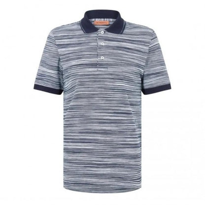 Front - Missoni Mens Patterned Short-Sleeved Polo Shirt