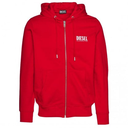 Front - Diesel Mens S-Girk Logo Full Zip Hoodie