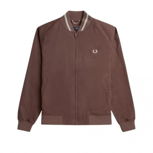 Front - Fred Perry Mens Carrington Tennis Bomber Jacket