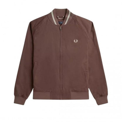Front - Fred Perry Mens Carrington Tennis Bomber Jacket