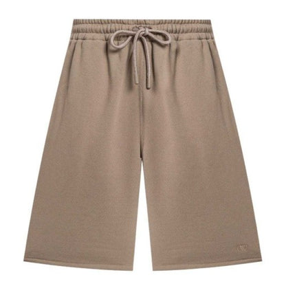 Front - Off-White Unisex Adult Embroidered Sweat Shorts