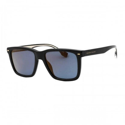 Front - Hugo Boss Mens Smoke Polarised Sunglasses