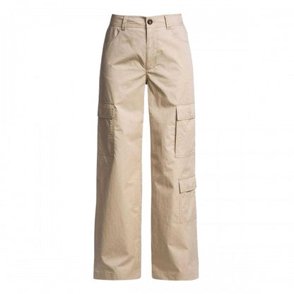 Front - Parajumpers Womens/Ladies Sun Kissed Wide Leg Cargo Trousers
