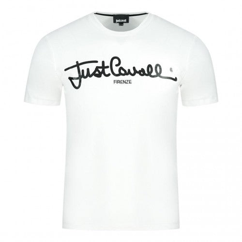 Front - Just Cavalli Mens Signature Logo T-Shirt