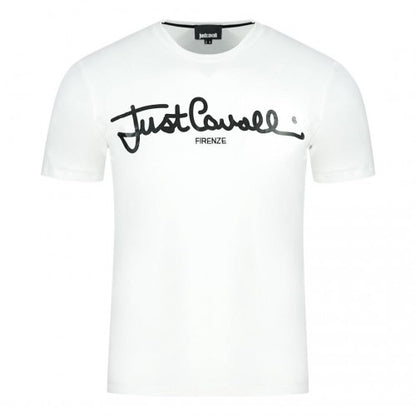 Front - Just Cavalli Mens Signature Logo T-Shirt