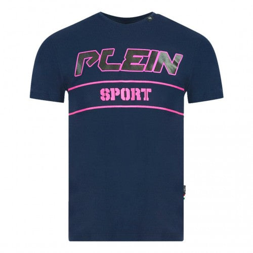 Front - Plein Sport Mens Block Logo T-Shirt