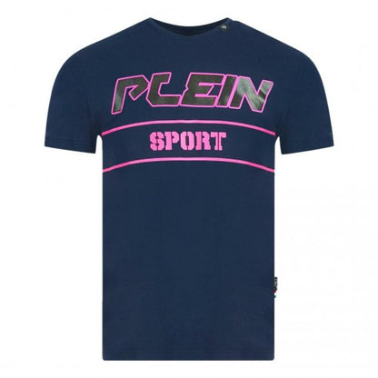 Front - Plein Sport Mens Block Logo T-Shirt