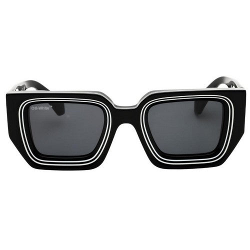 Front - Off White Unisex Adult Francisco Outline Sunglasses
