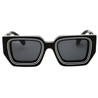 Front - Off White Unisex Adult Francisco Outline Sunglasses