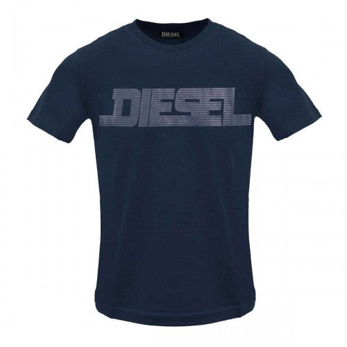Front - Diesel Mens Monotone Logo T-Shirt