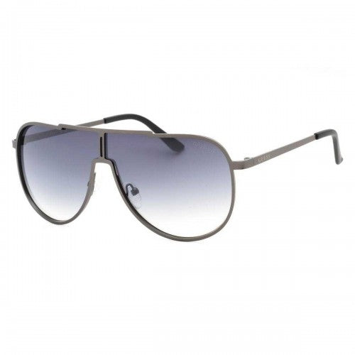Front - Guess Mens Shield Smoke Gradient Sunglasses