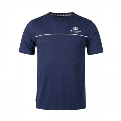 Front - Aquascutum Mens Active Piping Detail T-Shirt