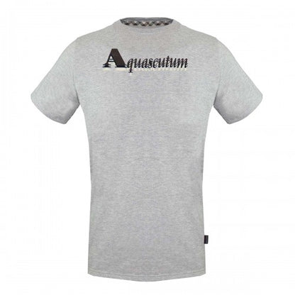 Front - Aquascutum Mens Layered Logo T-Shirt