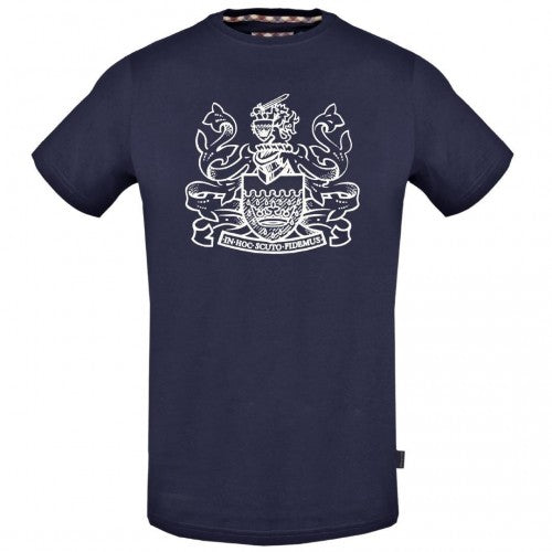 Front - Aquascutum Mens Crest T-Shirt