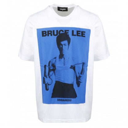 Front - DSquared2 Unisex Adult Bruce Lee Oversized T-Shirt
