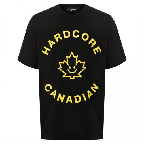 Front - DSquared2 Unisex Adult Hardcore Canadian Maple Leaf T-Shirt