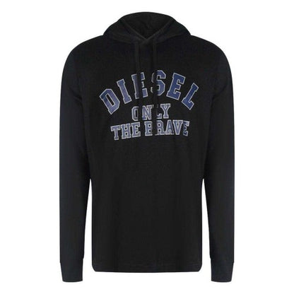Front - Diesel Mens Only The Brave Logo Hooded T-Shirt