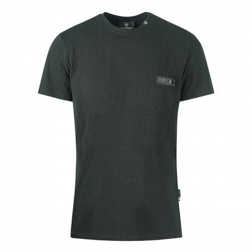 Front - Plein Sport Mens Logo Leather Patch T-Shirt
