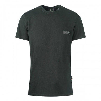 Front - Plein Sport Mens Logo Leather Patch T-Shirt