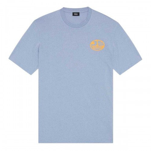 Front - Diesel Unisex Adult Oval Stonewashed Logo T-Shirt