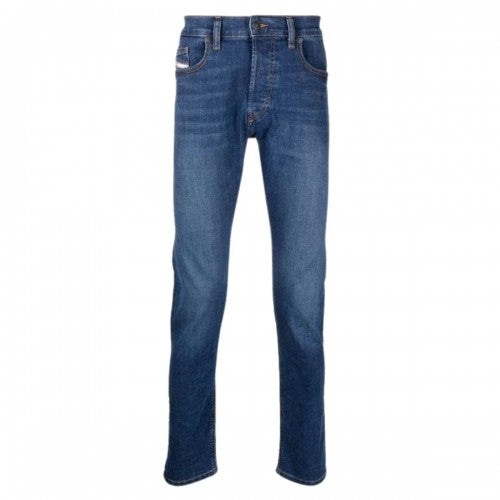 Front - Diesel Mens D-Luster Washed Plain Jeans