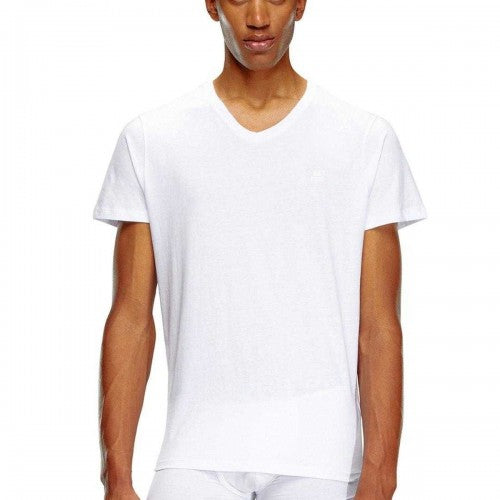 Front - Diesel Unisex Adult Tonal Logo V Neck T-Shirt