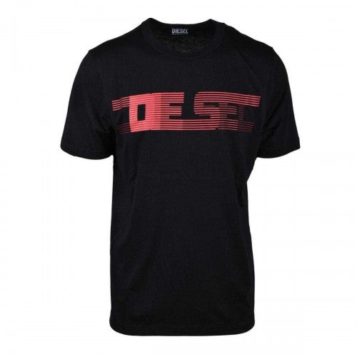Front - Diesel Unisex Adult Striped Logo T-Shirt