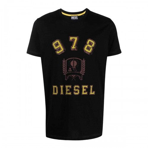 Front - Diesel Unisex Adult Shield Logo T-Shirt